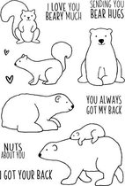 Bear Hugs Clear Stamps (JD042) (DISCONTINUED)