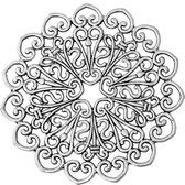 Decoratieve cirkel, Afmeting: 53 mm x 53 mm 1.4mm, 2 stuks