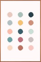 JUNIQE - Poster met kunststof lijst Colour Palette -30x45 /Kleurrijk