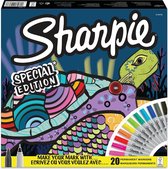 Viltstift Sharpie fun schildpad special edition box à 20 stuks