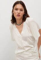 Mango T-shirt Soepelvallend T Shirt Met V Hals 17001145 02 Dames Maat - S