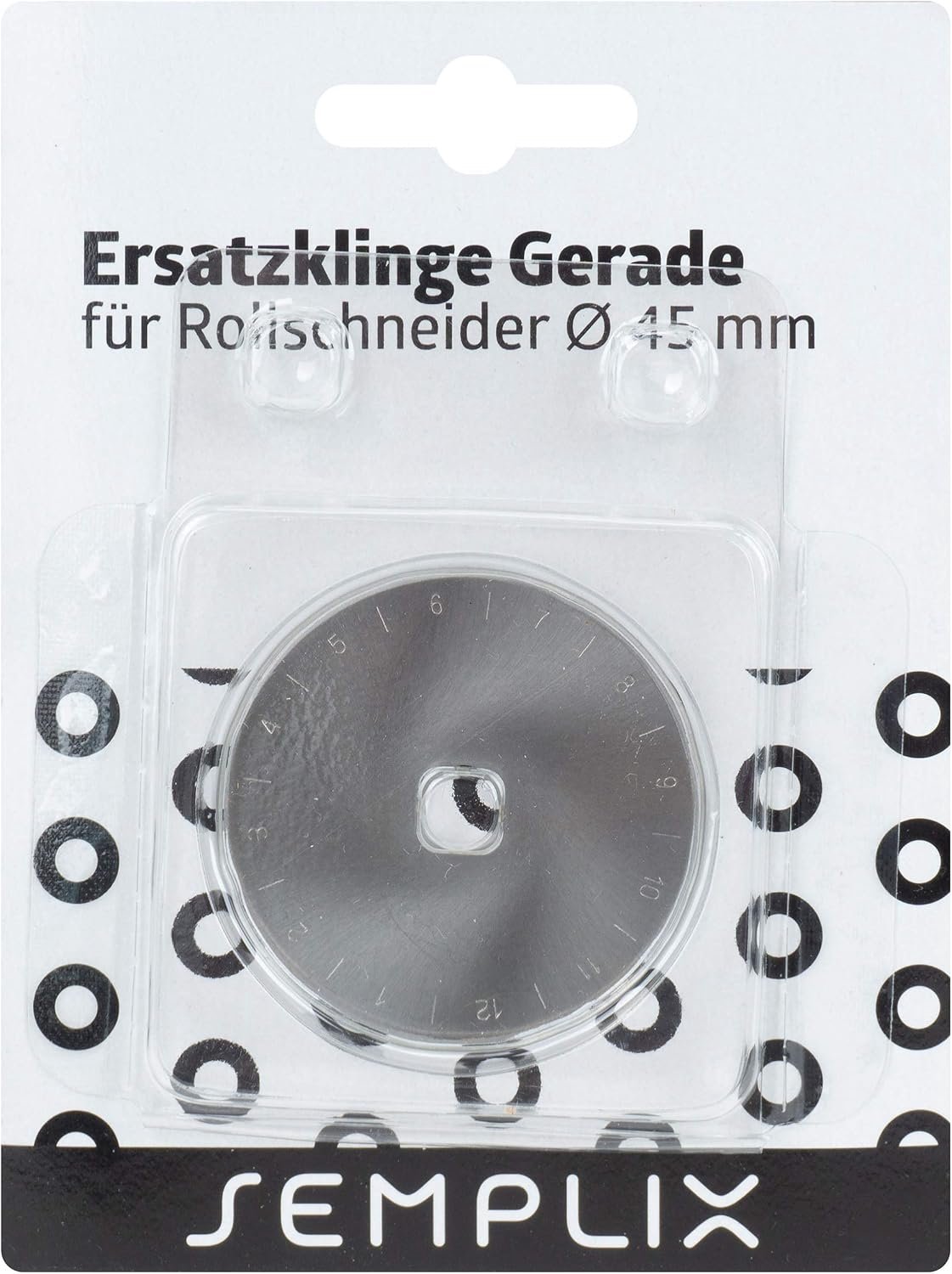 Rollsnijder 45 mm - vervangmes - voor stoffen, leer en papier - ideaal voor knutselen - Vemera