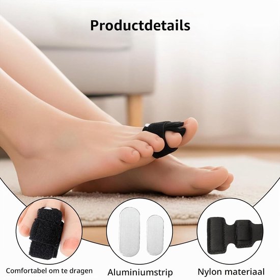Set van 4 Bunion Correctors en Teenspalken van Zacht Gel voor Hallux Valgus Ondersteuning, Ontspanning en Dagelijks Gebruik — afbeelding 2
