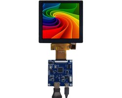 VSDISPLAY 4" 720x720 300nit IPS MIPI LCD Square Capacitive Touch Screen