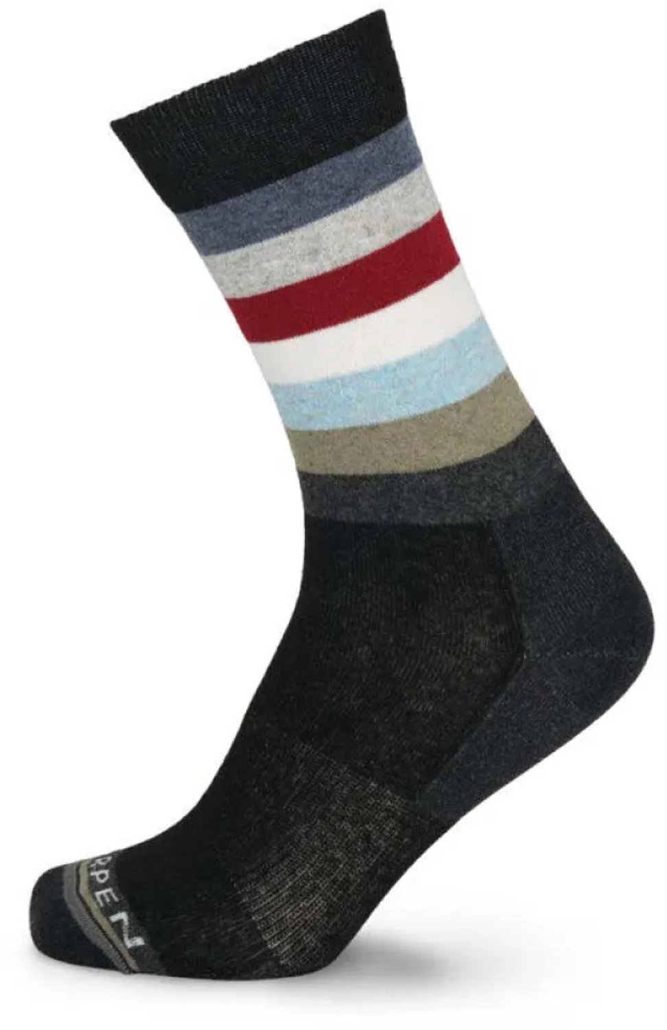 Lorpen Mlwsc Lifestyle Wool Stripe Lange Sokken Grijs