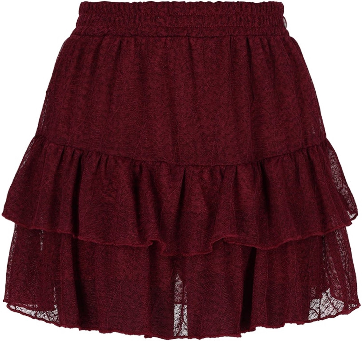 NoBell' - Naia Mesh Skirt - Dark Bordeaux - Maat 122-128
