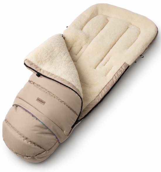 Zaffiro Nordico Babyslaapzak Wol 87-107cm Beige — afbeelding 4