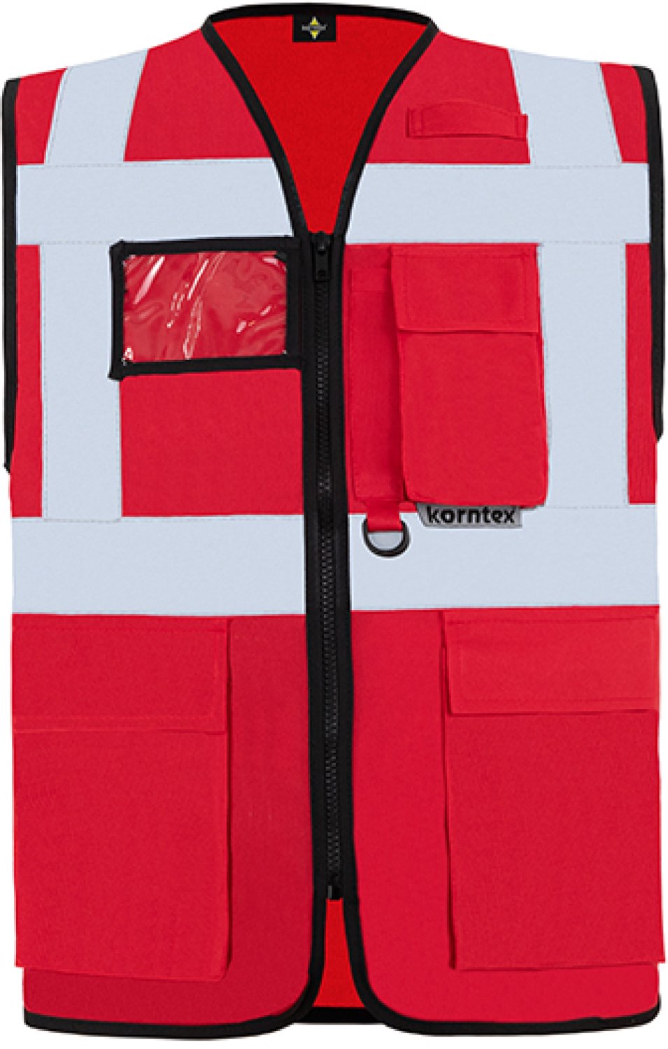 Korntex Executive Multifunctional Safety Vest Berlin KX802 - Red - S