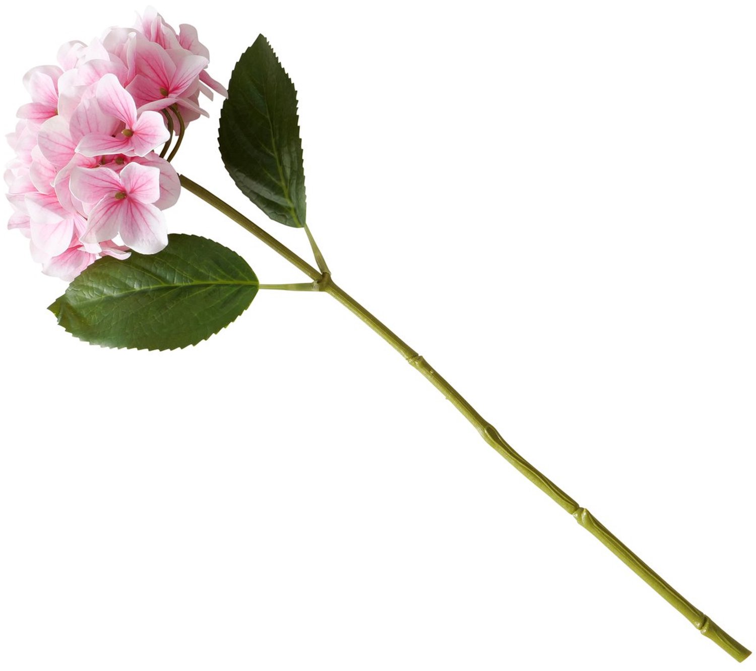 Boltze Home Kunstmatige hortensia op steel, 46 cm Roze