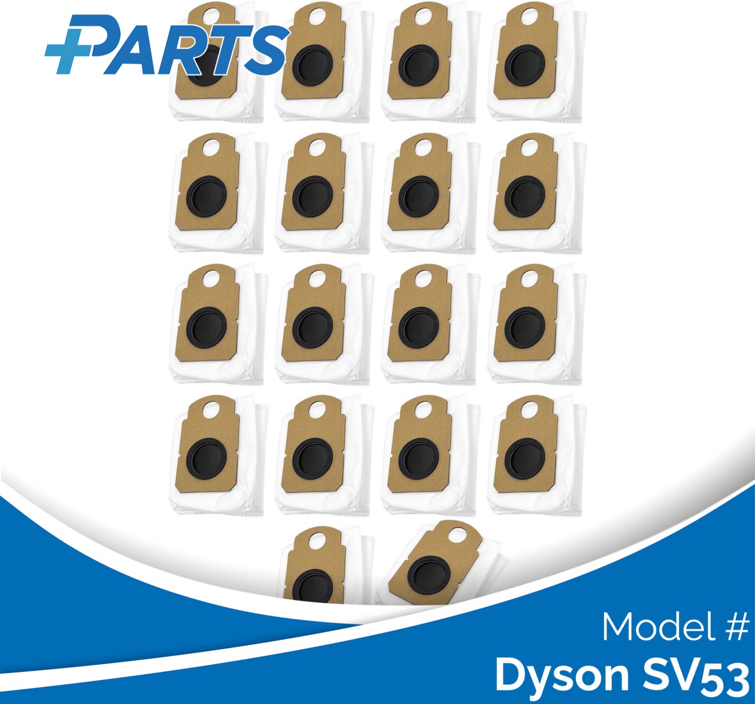 Plus.Parts Dyson SV53 Stofzakken (18 Stuks, Plus.Parts® alternatief voor 975738-01) Overig