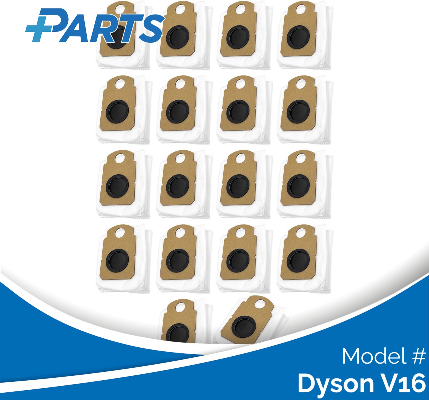 Plus.Parts Dyson V16 Stofzakken (18 Stuks, Plus.Parts® alternatief voor 975738-01) Overig