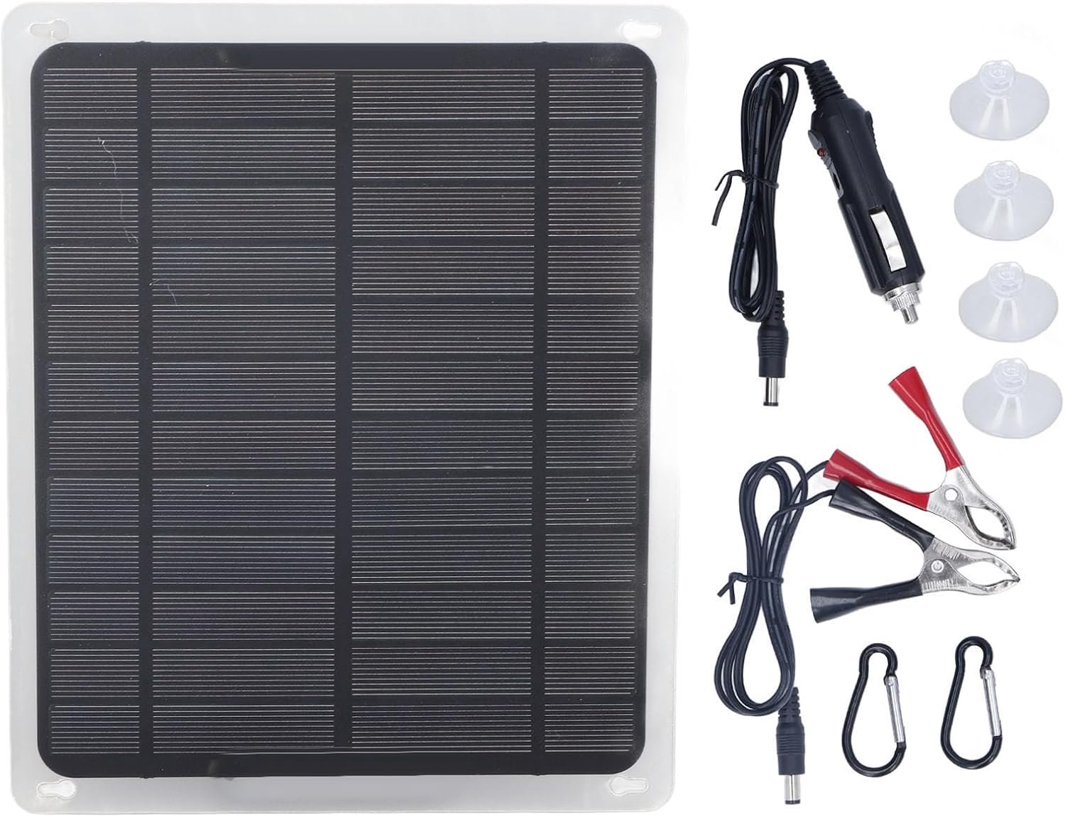 Solar opladen panel 20W 215x185mm - milieuvriendelijk - hoge conversieratio - ideaal voor auto en boot - Vemera