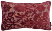 Heritage Burgundy Kussenhoes | 30x50 cm | Velvet/Polyester