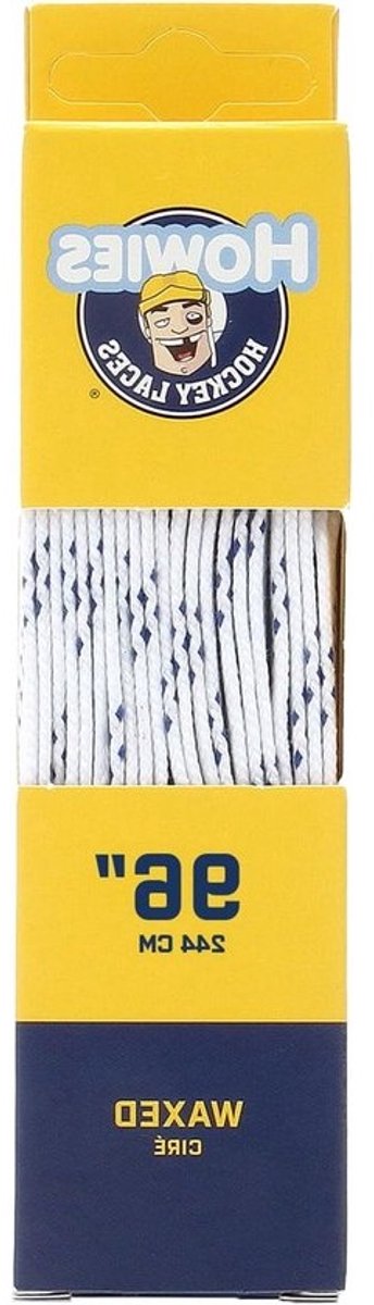 Gewaxte Veters - IJshockey Laces - Schaatsen - Waterafstotend - 180-330 cm - Wit