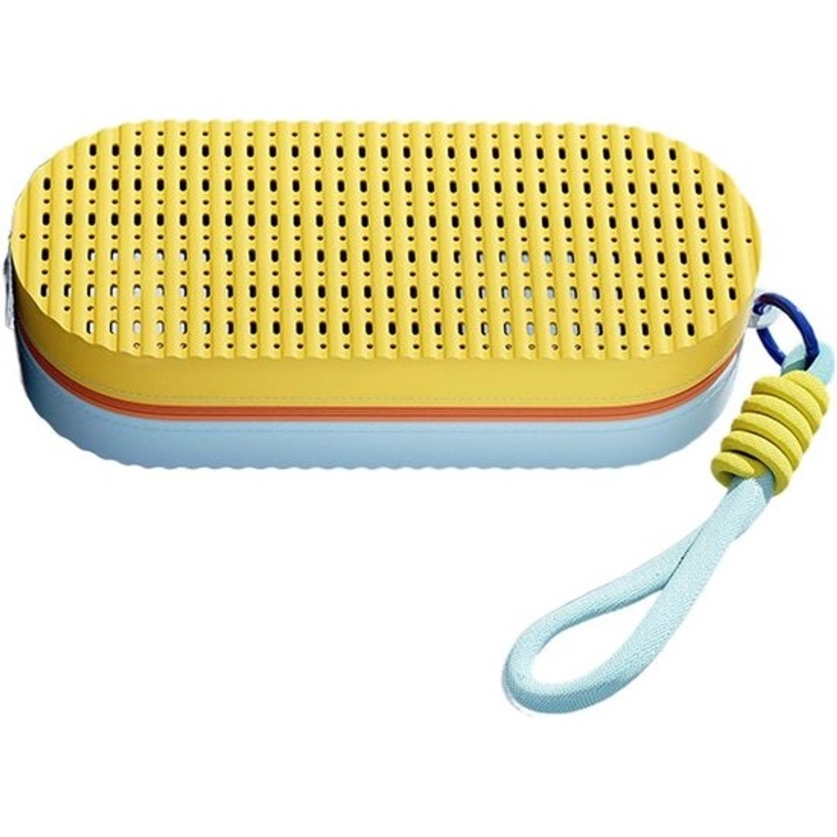 Zwembril Opbergdoos - Brillenhouder Zwemmen - Zwemmen Organiseren - Harde Beschermende Schelp - 20 x 8 x 5 cm - Geel