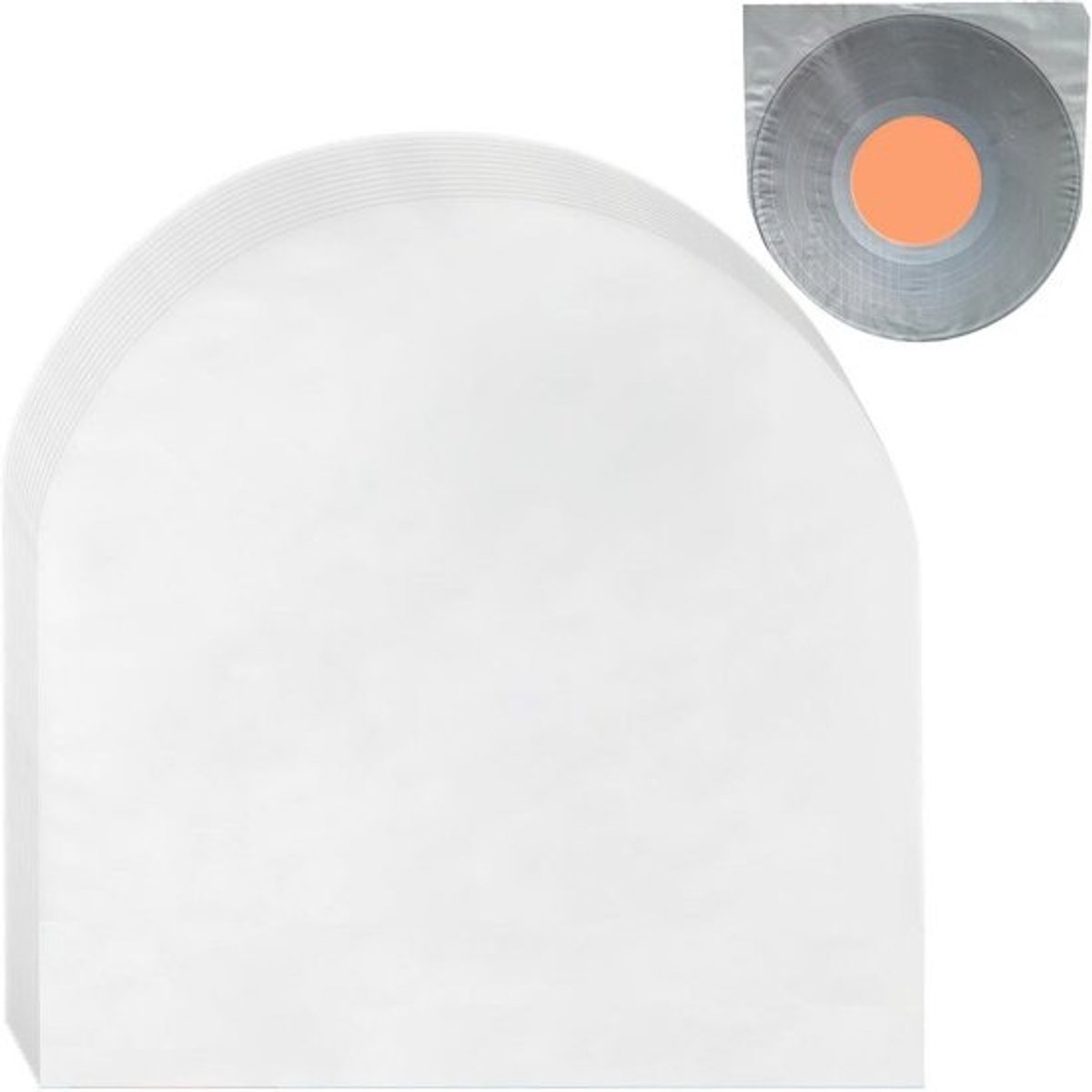 Antistatische Binnenhoezen voor 12 Inch Grammofoonplaten - 50 Stuks