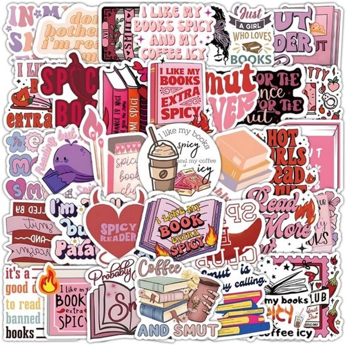 Grappige en Pikante Boekstickers voor E-readers en Laptops - Esthetisch en Waterproof