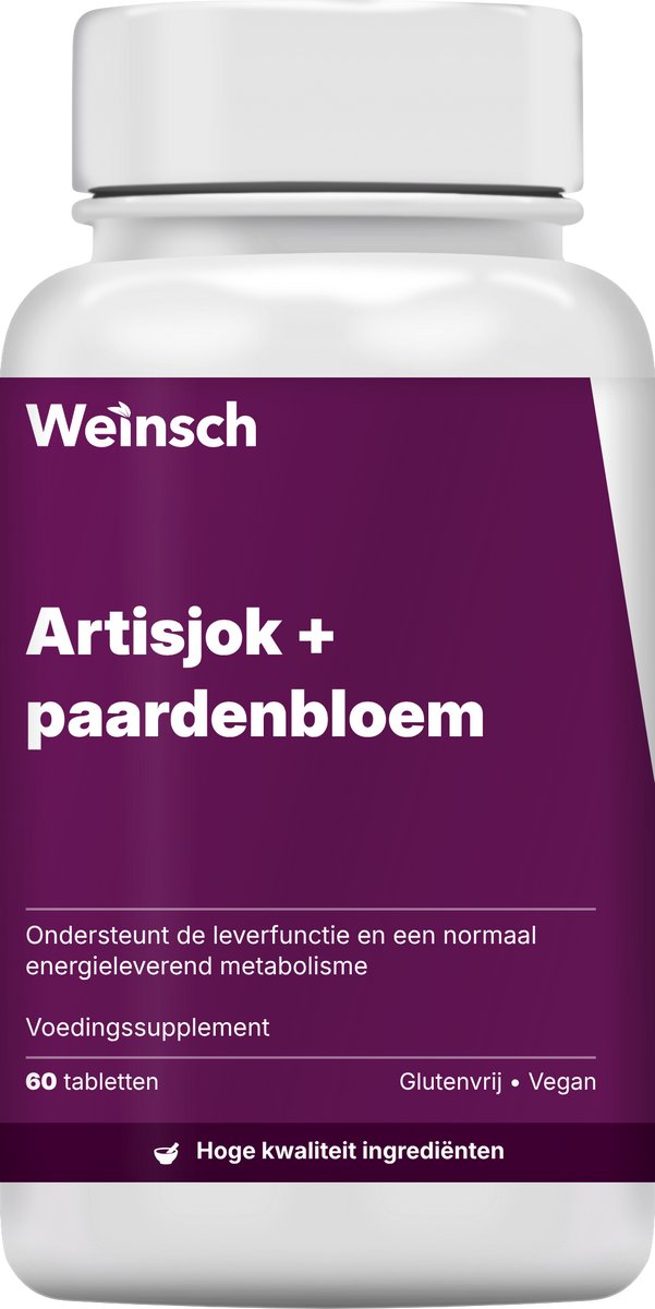 Weinsch Artisjok + paardenbloem | 580mg | 60 tabletten