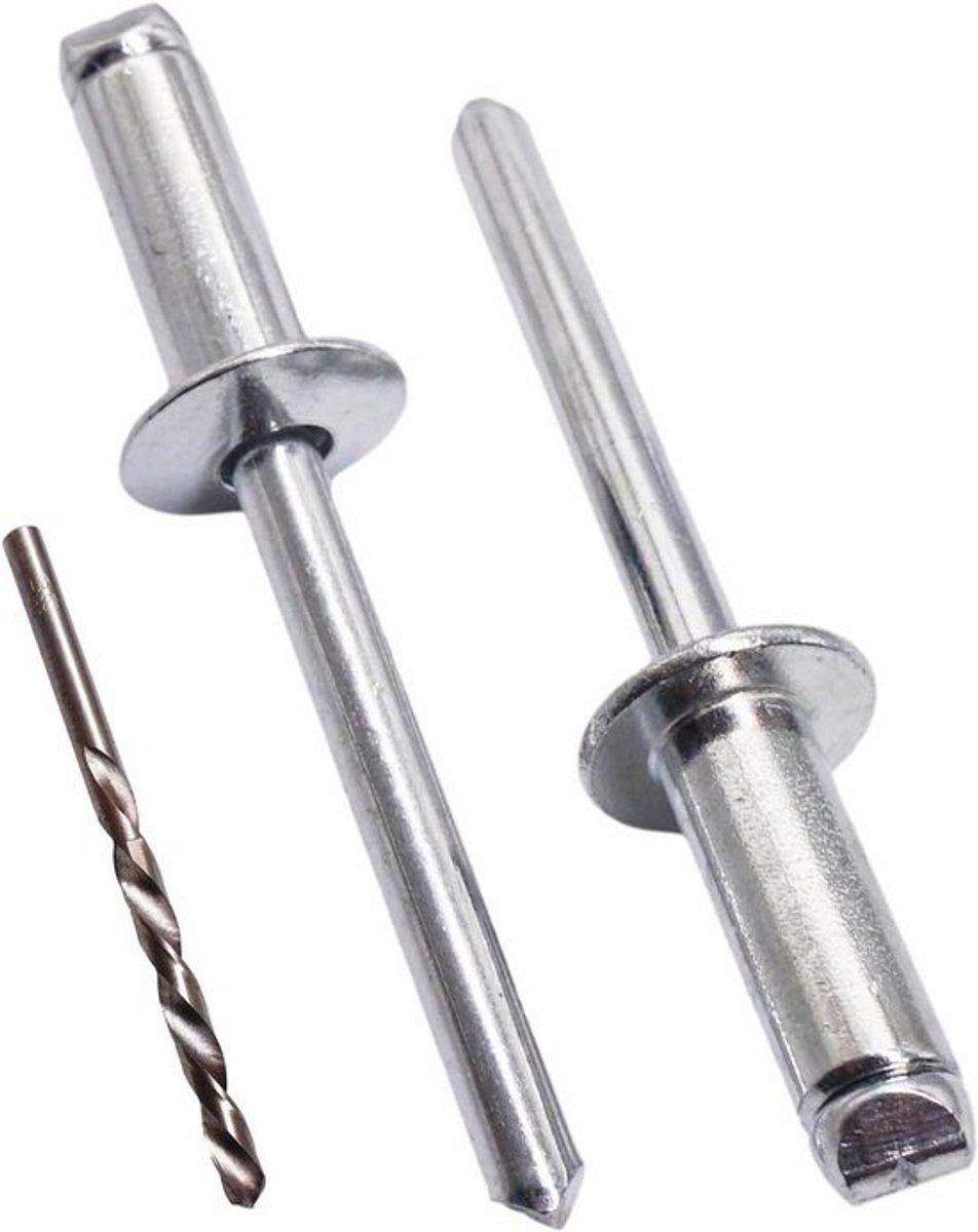 Blinde Klinknagels - Popnagels Staal - Metaal Verbindingen - Verzinkt Staal - 6 x 14 mm - Zilverkleurig