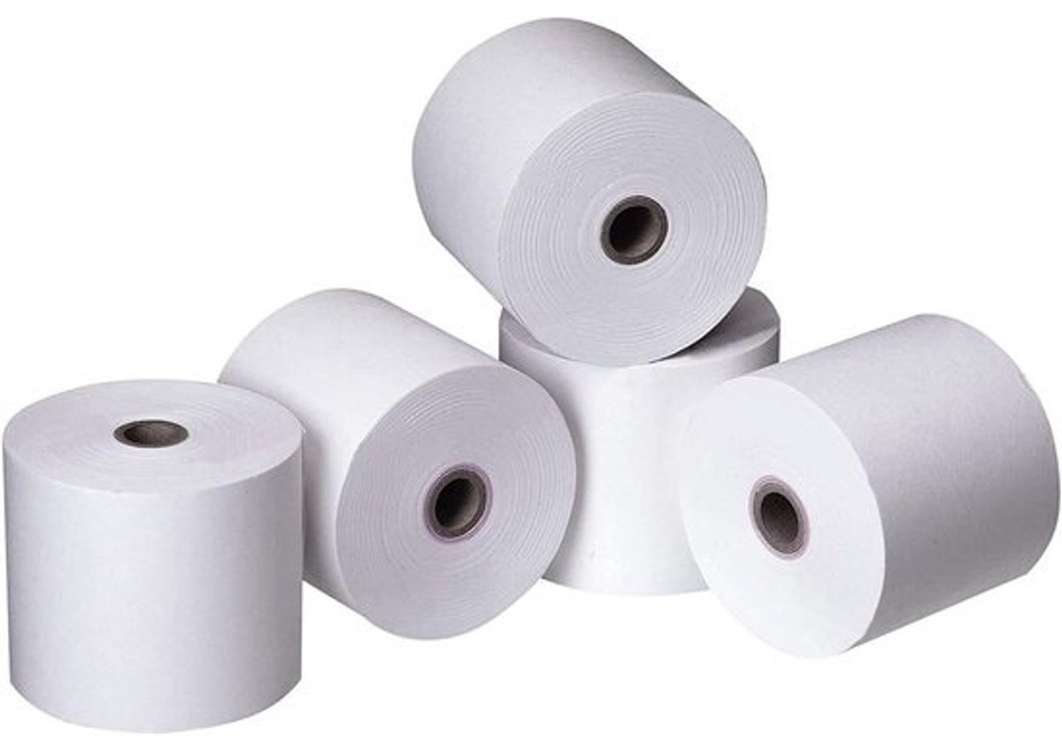 EC Rollen - Bonrollen - Betalingen Verwerken - Hoge Kwaliteit Papier - 50 Stuks 57mm - Wit