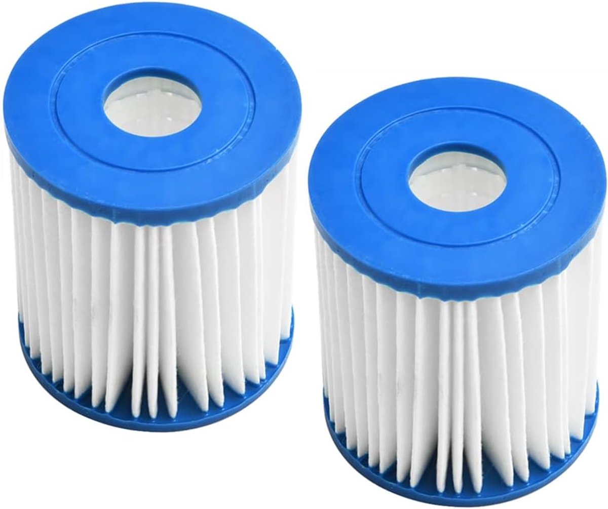 Dailygoods- Bubbelbadfilter Vervangend - Filterpatroon - Voor Intex Type H - 2 Pack - Vouwontwerp - Houdt water schoon en fris - Zwembadfilter