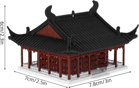 Figuur Chinees Huis Aquarium Decoratie Landschapsarchitectuur Decoratie Zen Tuin Ornament Traditioneel Chinees Antiek Ornament — afbeelding 2