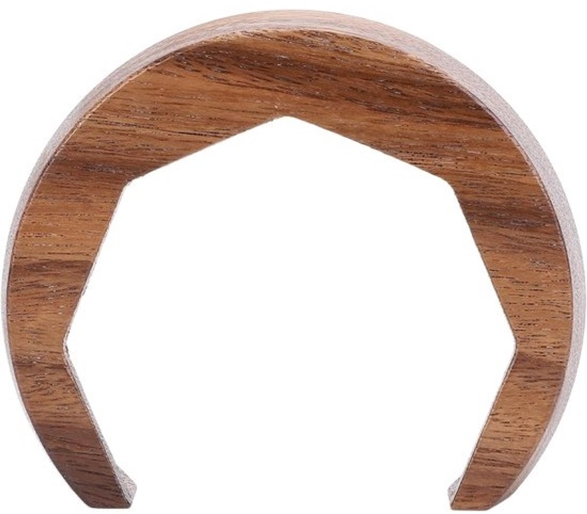 Groepshoofd Koffiemachine - Portafilter Houder - Koffie Zetten - Luxe Walnoothout - 13 x 10 x 3 cm - Bruin
