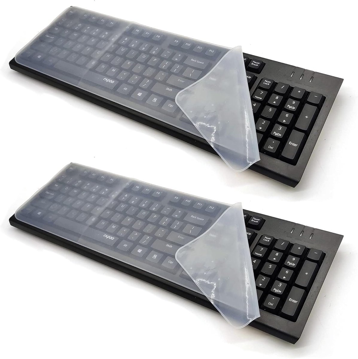 Dailygoods- Toetsenbordbeschermer Ultradun - Toetsenbord Hoes - Siliconen - Waterdicht - Stofdicht - Eenvoudig te installeren - Toetsenbordhoes