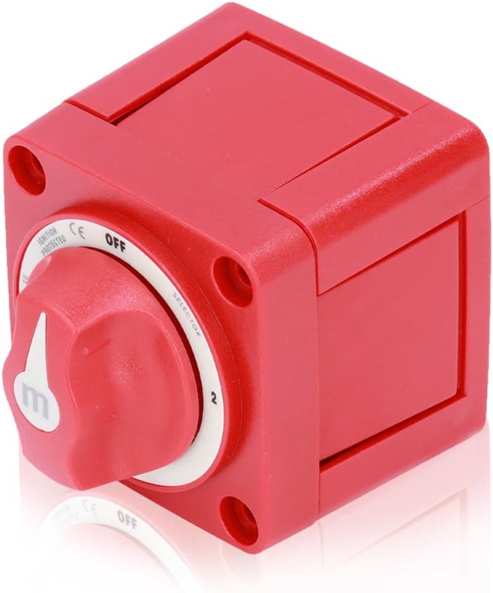 Dailygoods - Batterijschakelaar AAN/UIT - 300A M-serie - Veiligheid en gebruiksgemak - Compact formaat - Dual Circuit Isolator - Geschikt voor marine,