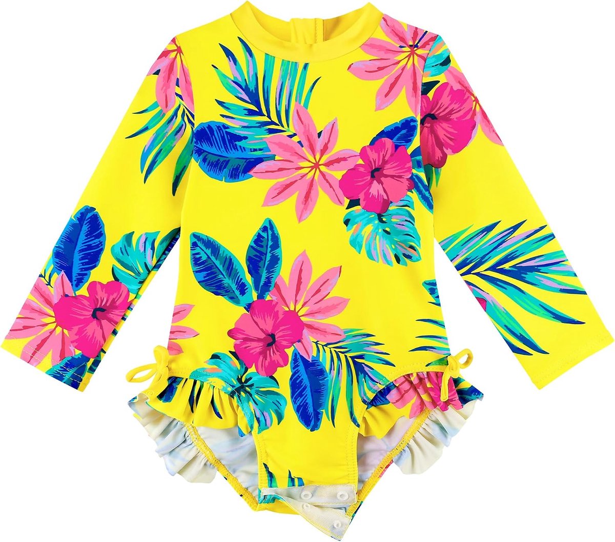 Kinderbadpak voor meisjes, UPF50+, sneldrogend, schattig printdesign, badpak voor meisjes van 0 maanden tot 8 jaar oud, geschikt voor zwembad/strand