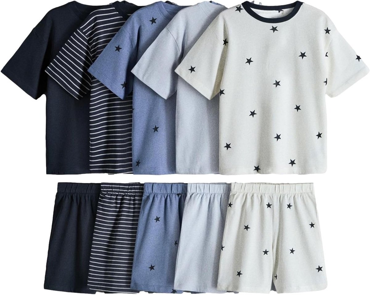 SET Jongen 5 pyjamasets