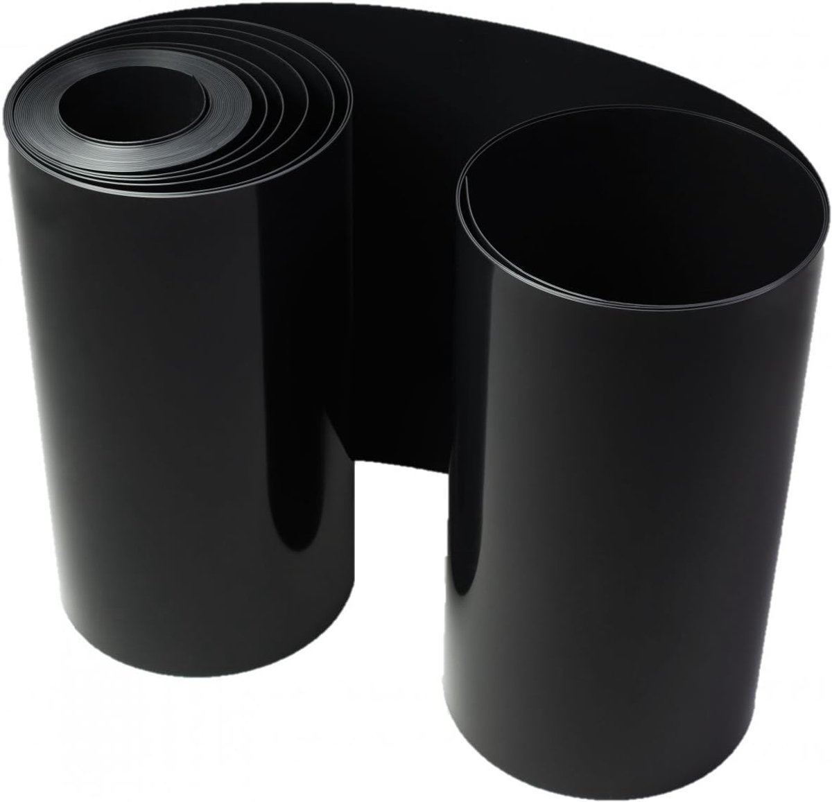 Zwart - Dikte: 1 mm - Hoogte: 60 cm (5 meter /strekkende m)