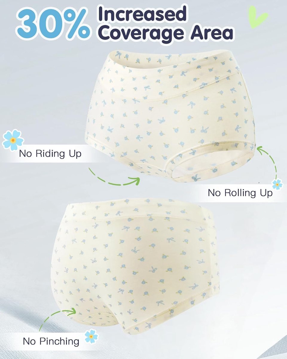 Boxerslips Katoen - Zwart Grijs Wit - Middelhoge Taille voor Tiener Meisjes 8-16 Jaar