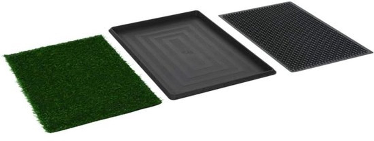 Hondentoilet met Kunstgras en Rooster - Trainingsbak voor Puppy's en Honden Binnen