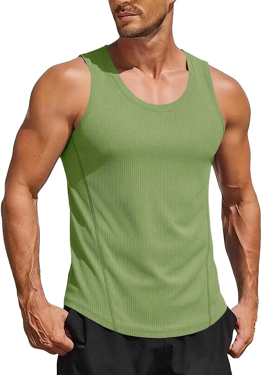 Cmdr Tanktop voor heren, voor fitness, gym, workout, mouwloos, voor bodybuilding