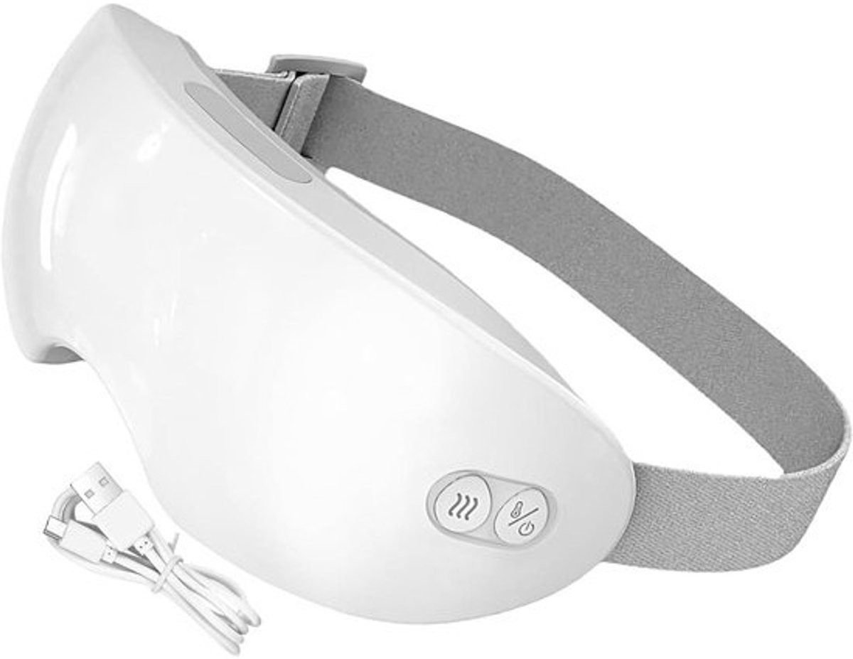 Masserend oogmasker - Elektrisch oogmasker - Ontspanning en slaap - Verstelbare compressie en warmte