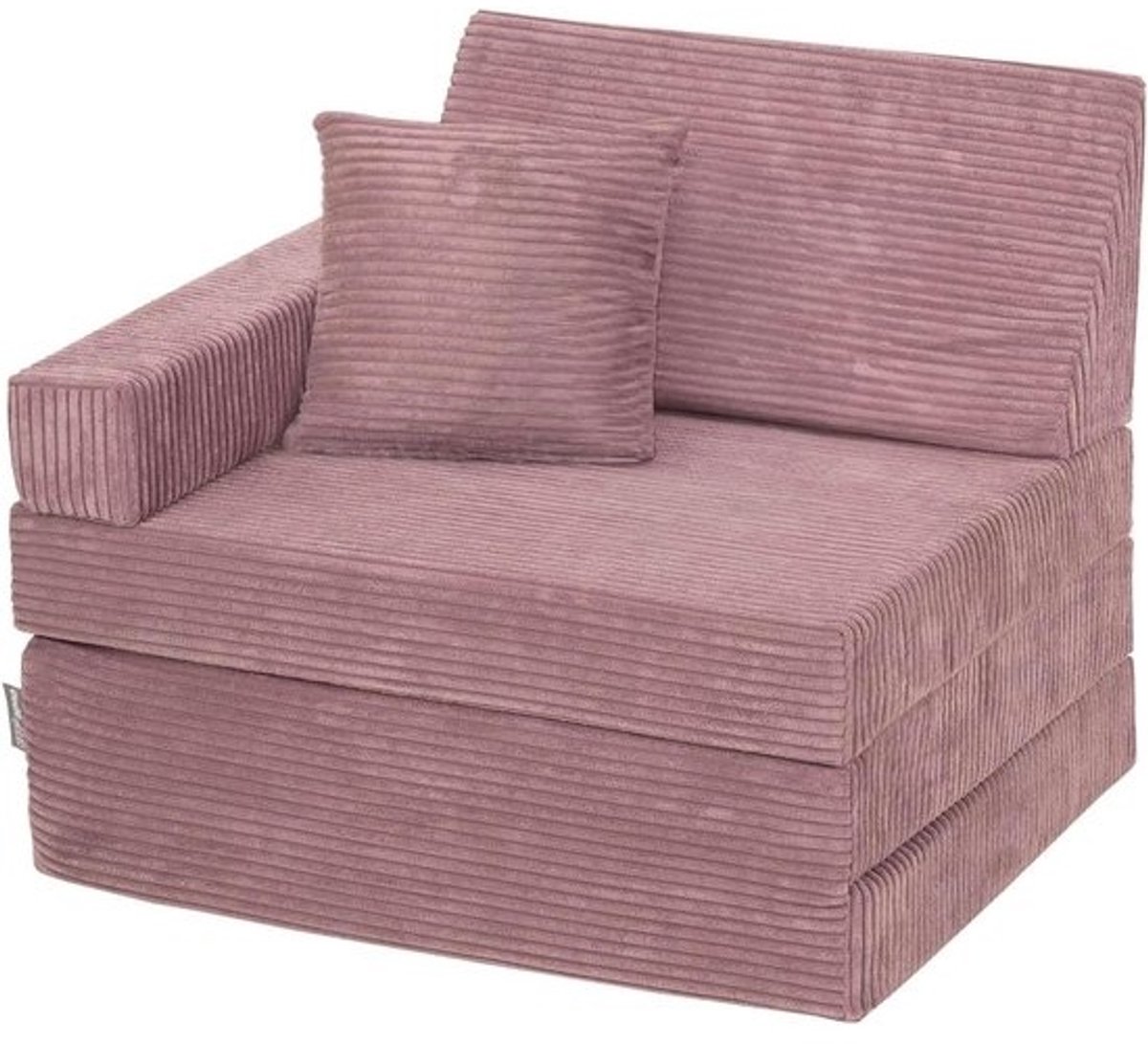 KiddyMoon Kinderstoel Opklapbaar Met schuimkussen Stoel voor kinderen Kinderstoel voor kinderkamer Stoel met opklapbare matras Ontspanningsstoel Knuffelstoel, Paars