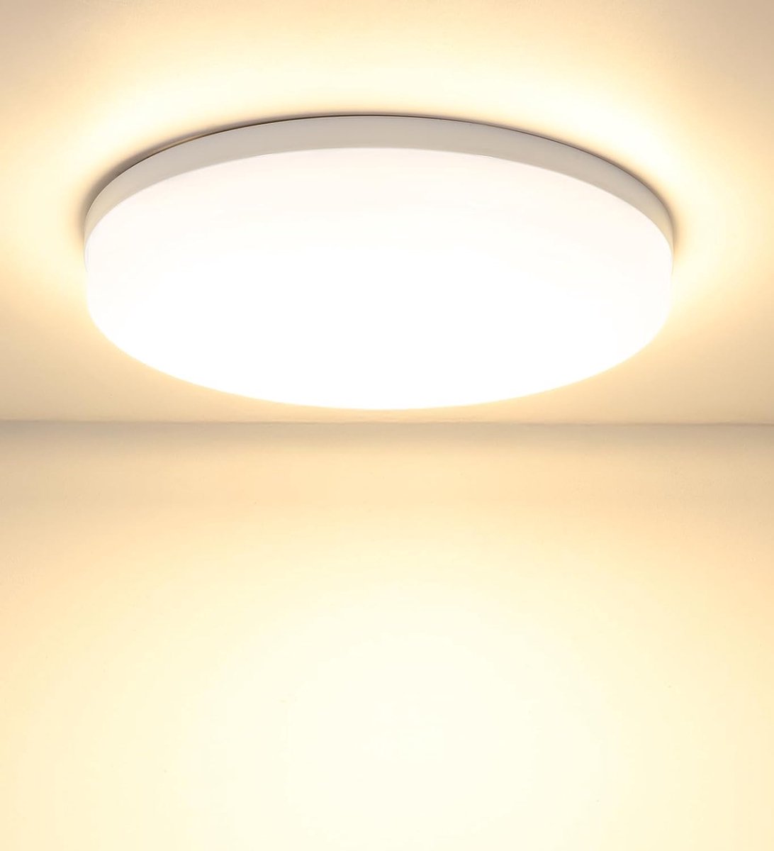 LED Plafondlamp 48W - Ronde Plafondlamp - Moderne Plafondlamp 4320LM Koel Wit 3000K voor Badkamer, Keuken, Woonkamer, Slaapkamer, Gang, Eetkamer, Balkon