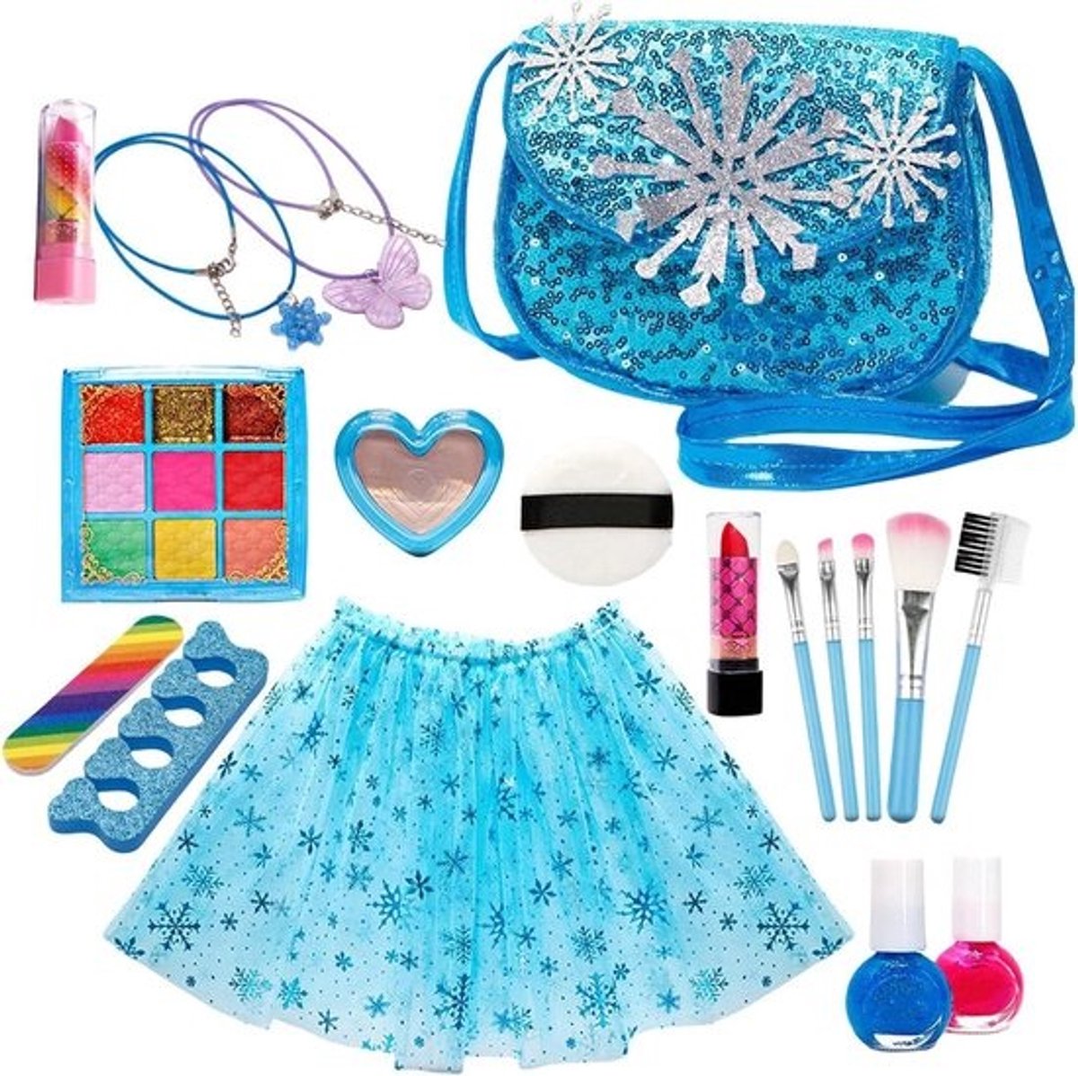 Speelgoed Make-up - Nep Make-up Kinder Make-up - Fantasie Spel - Huidvriendelijk Materiaal - 21 x 17 x 8 cm