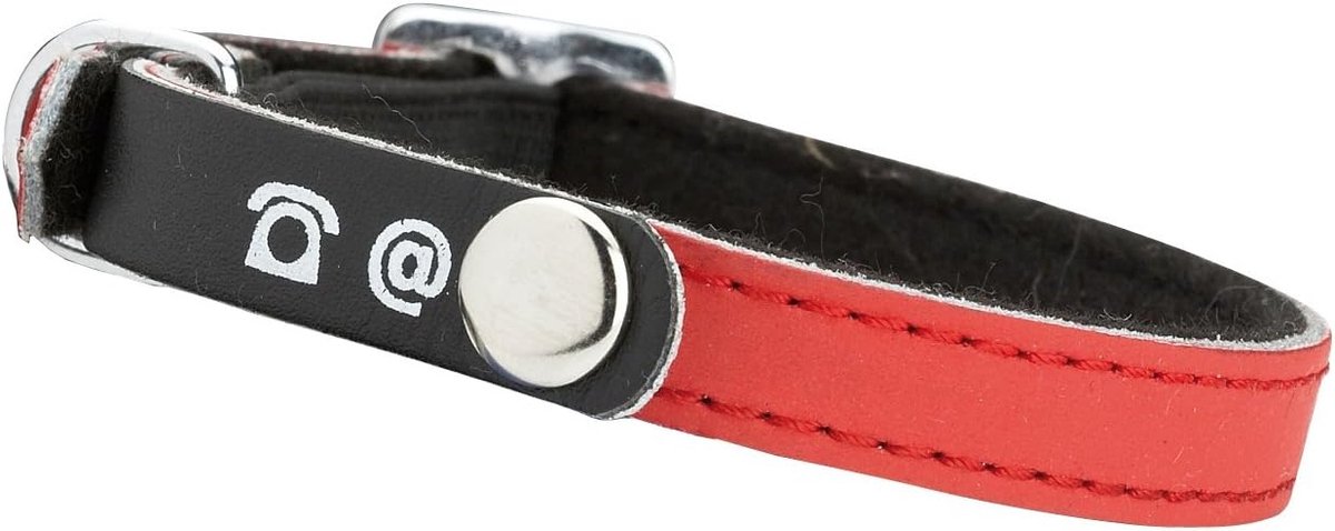 Halsband "Porte-Adresse", rood