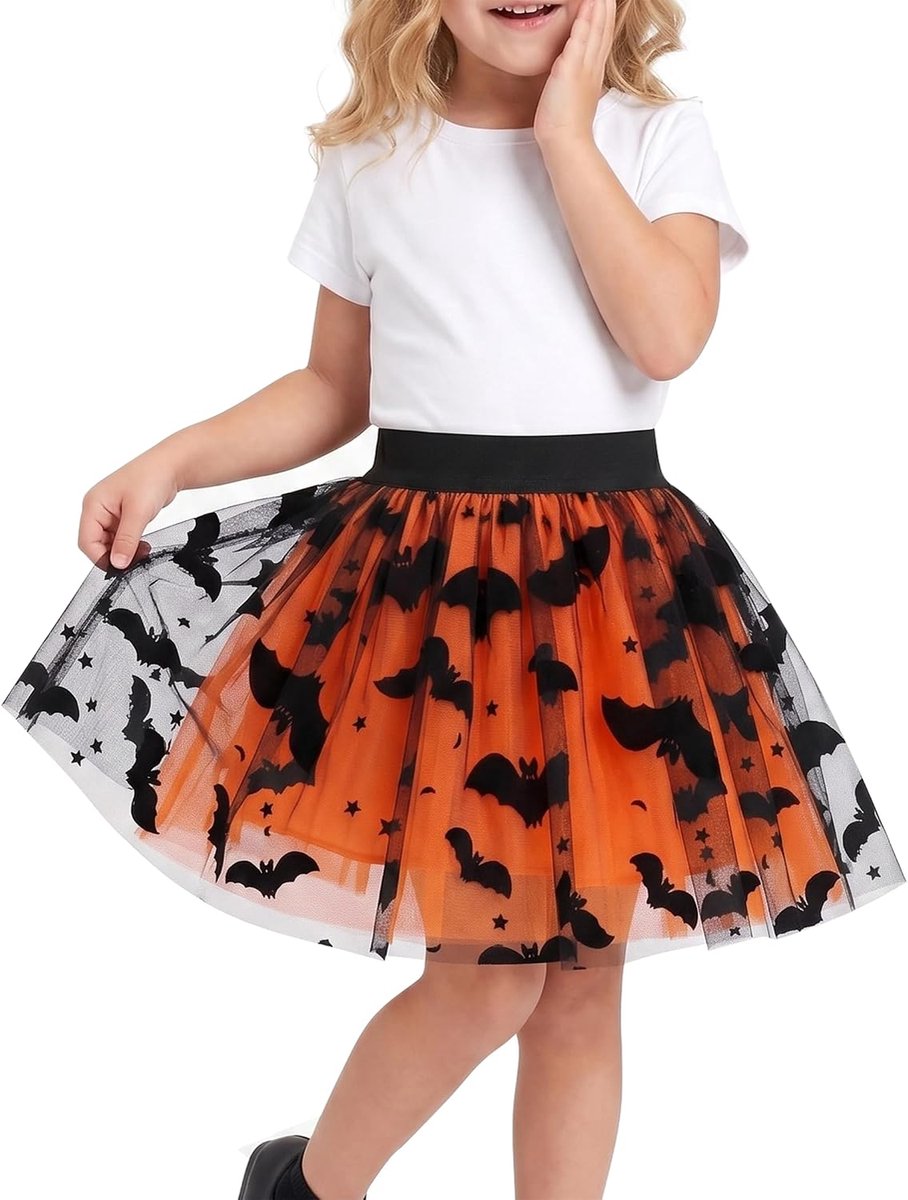 Fashion Meisjes Rok Tutu Regenboog Pailletten Tule 86-146