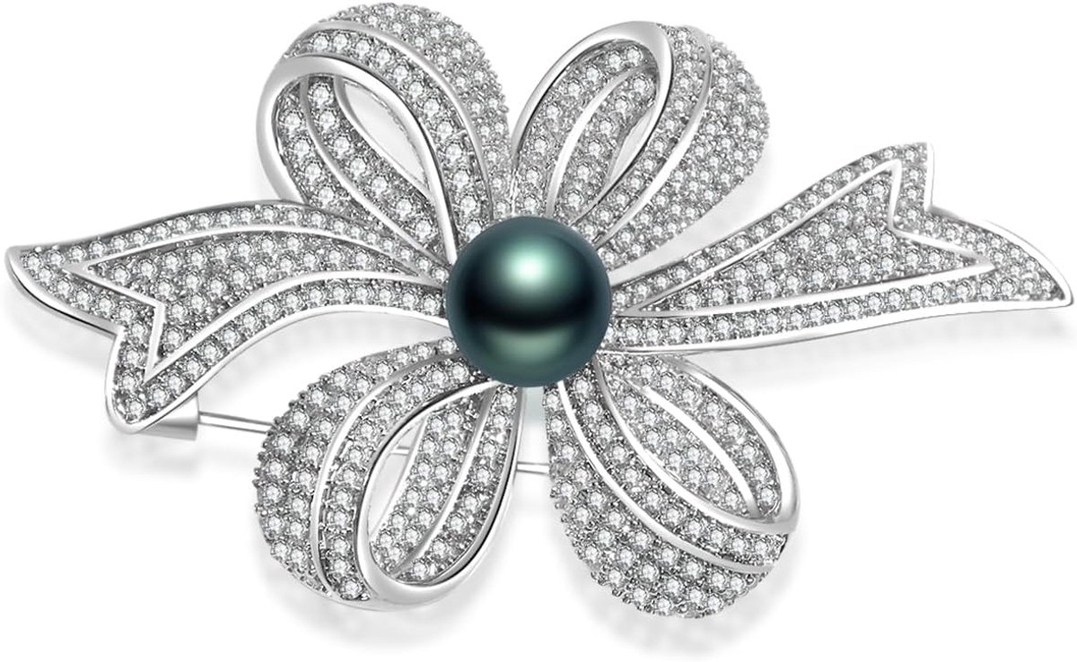 Verjaardagscadeaus voor vrouwen, vrouw-Tahitiaans-zwart-parelbroche, cadeau voor vrouw, bruiloft, sieraden-Moederdag cadeaus voor mama-haar, Valentijnsdag, kerstdaggeschenken