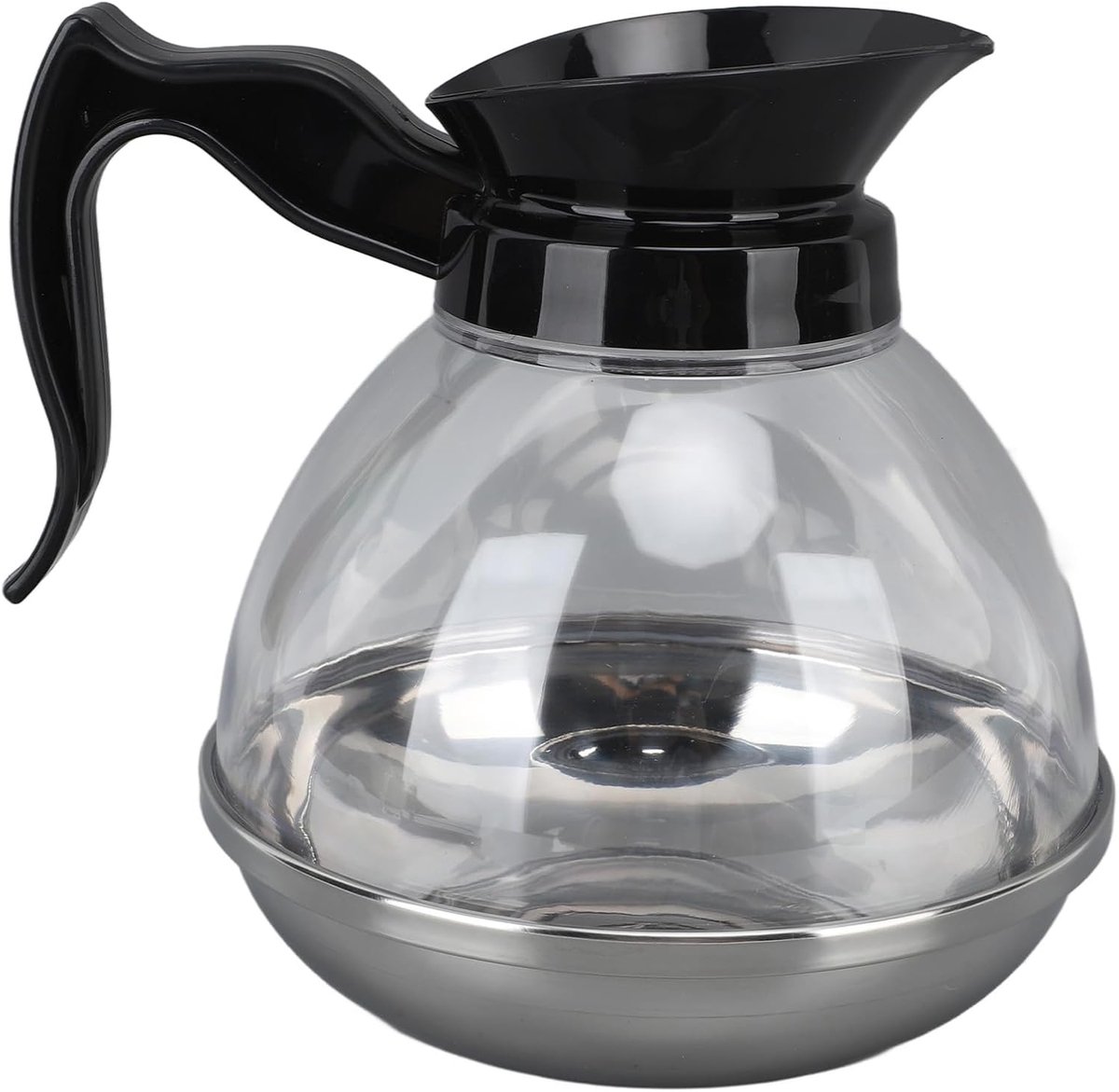koffiezetapparaat, vervangende koffiepot 1.2QT ABS universele koffiezetapparaat pot met comfortabel handvat en nauwsluitende uitloop voor koffiezetapparaat kachel