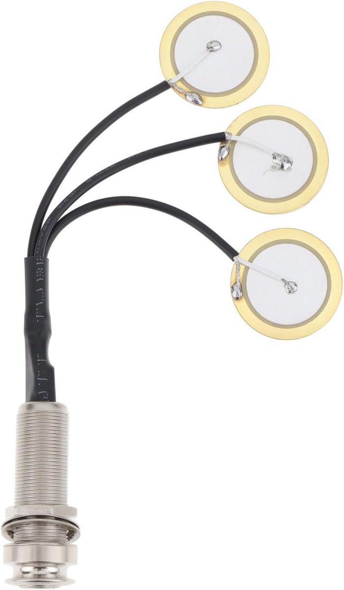 Lord of the Tools Piezo Contact Microfoon 3 Transducer Pickups met End Pin Jack Grade voor Kalimbas en Duim Gitaren