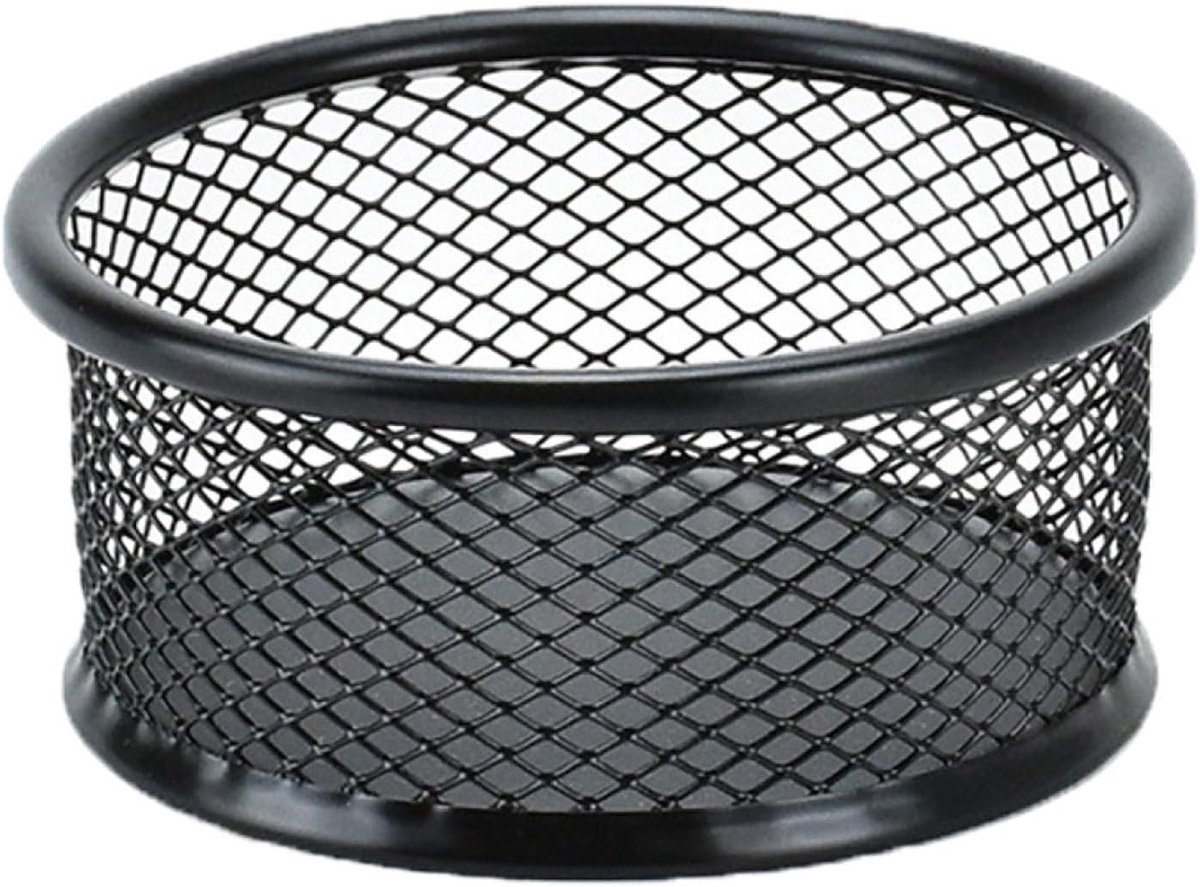 Paperclip Houder Mesh Paperclip Organizer Desktop Supplies Opbergdoos voor Thuiskantoor, Zwart