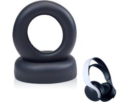 Oorkussens voor Sony PS5 Pulse 3D draadloze headset, premium eiwit-PU-leer en dicht traagschuim, geluidsisolatie en comfort voor PlayStation 5 Gaming, zwart