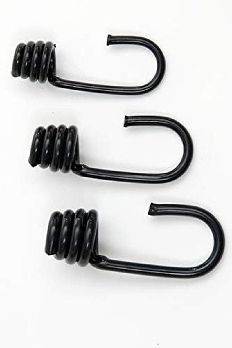 Haakjes voor Bungeekoord met Kunststof Coating - Geschikt voor 10mm Koord (10 Stuks)