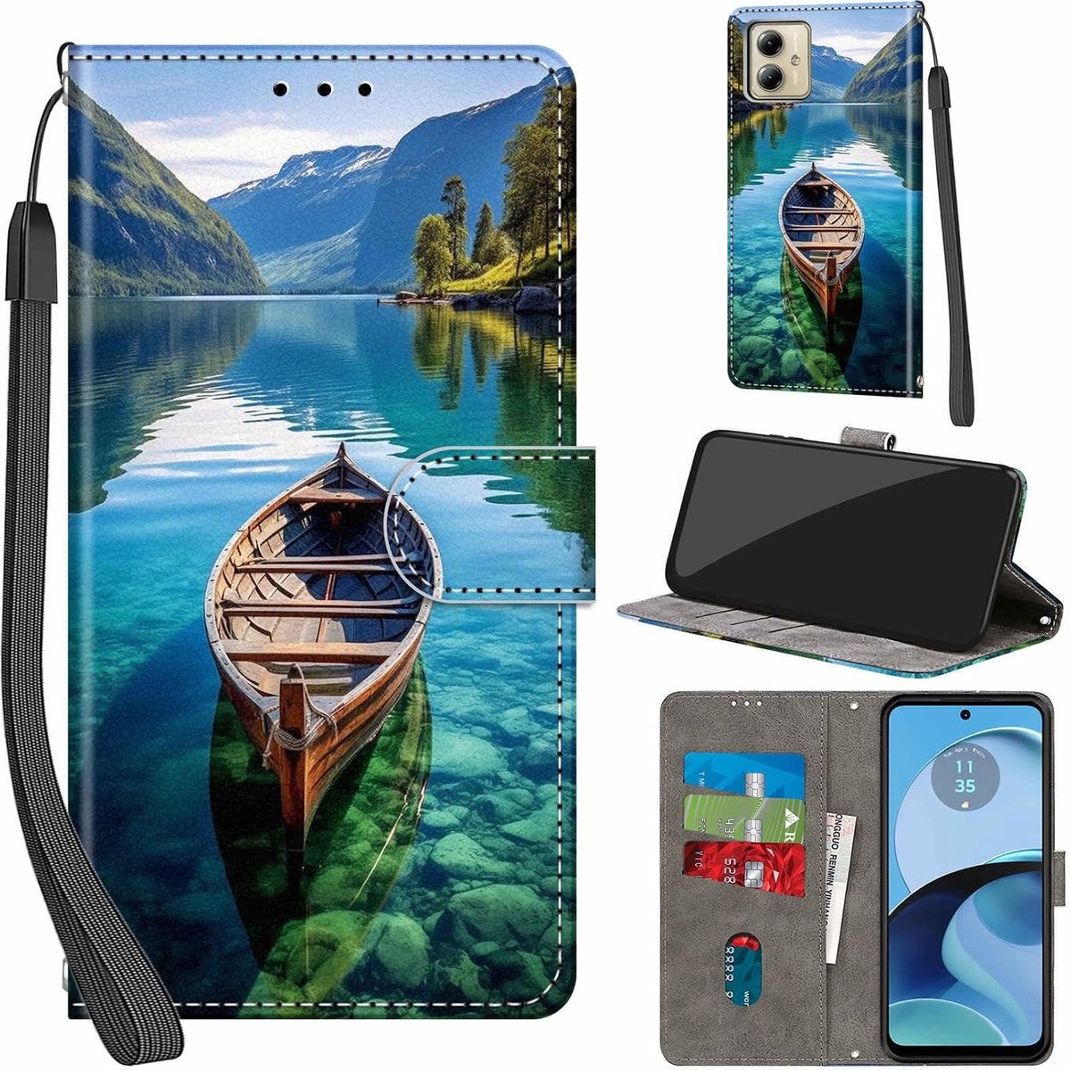 Hoesje voor Motorola Moto G14, De boot