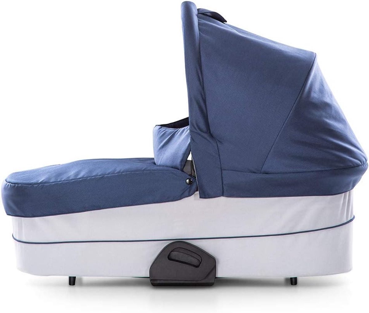 Saturn R of Mars Babybadje voor combi kinderwagen, voor baby's vanaf de geboorte tot 9 kg, inclusief zachte matras, raam met ventilatie, stabiel, grote zonnekap, opvouwbaar, blauw