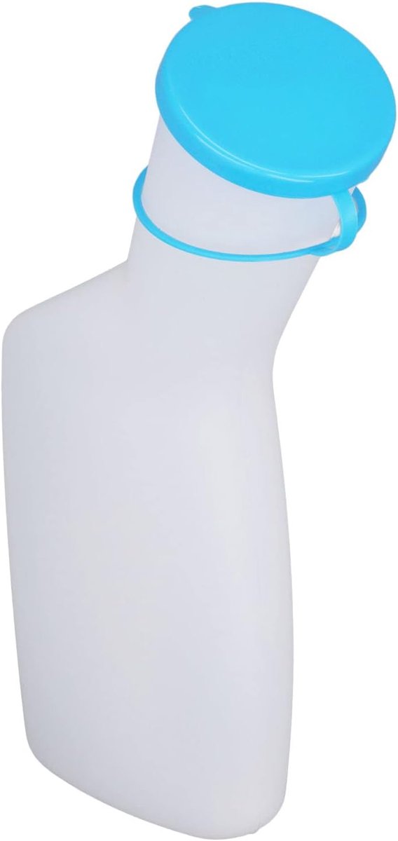 Dailygoods- Urinefles 1000ml - Draagbaar Urinoir - Lekvrij - Geschikt voor Zorg en Reizen - Eenvoudig te Reinigen - Stevig Materiaal